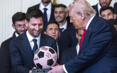 esta-foi-a-reuniao-de-midia-trump-messi:-as-imagens-mais-chocantes