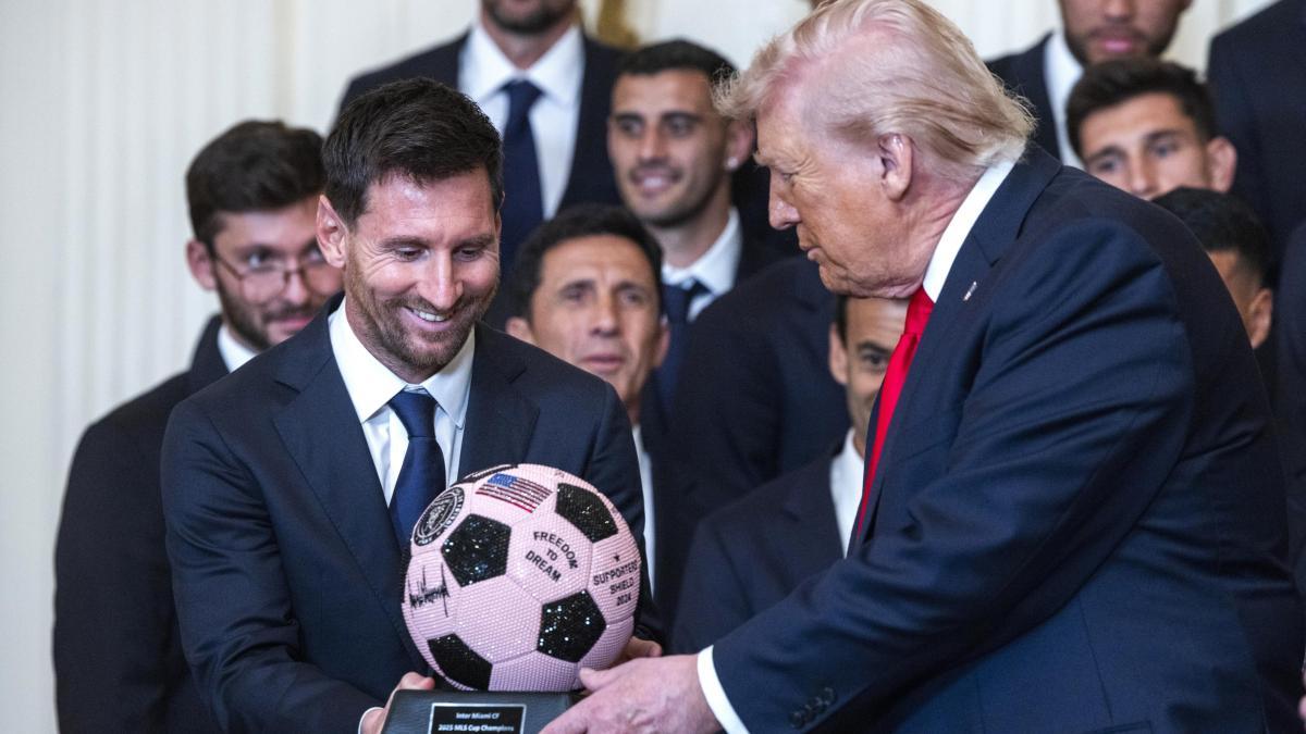 esta-foi-a-reuniao-de-midia-trump-messi:-as-imagens-mais-chocantes